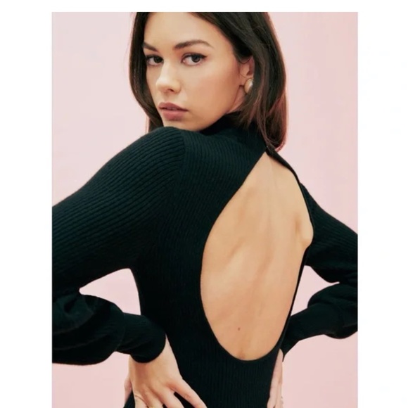 Reformation Dee Cashmere Sweater Mini Dress Size S - Picture 7 of 9
